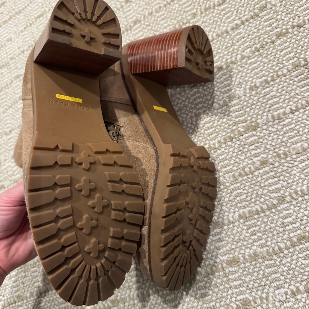 Cole Haan Foster Inside Zip Tan Suede Bootie | Size 7 - Picture 3 of 6